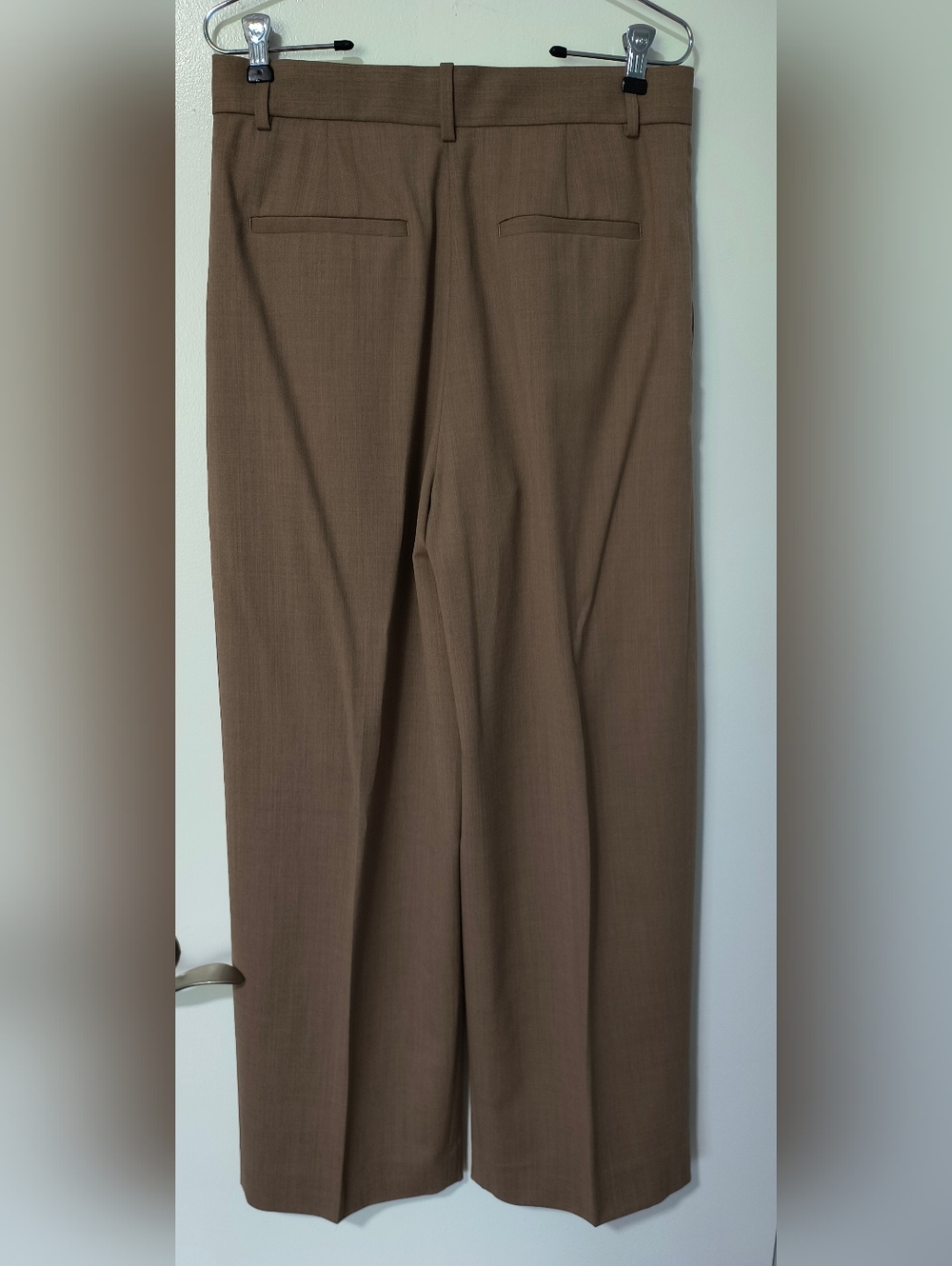 Banana Republic Siena Double Pleat Wide-Leg High-Waist Pants Sz 4 - Picture 3 of 5